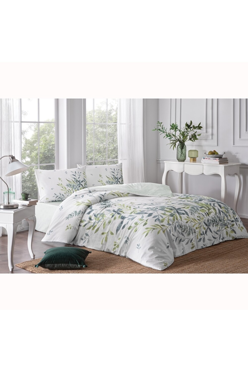 

Комплект пододеяльников Linens Jardin Satin, зеленый