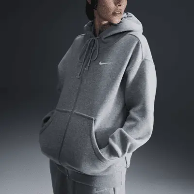 

Худи Nike Sportswear Phoenix Fleece, цвет Dark Grey Heather/Sail