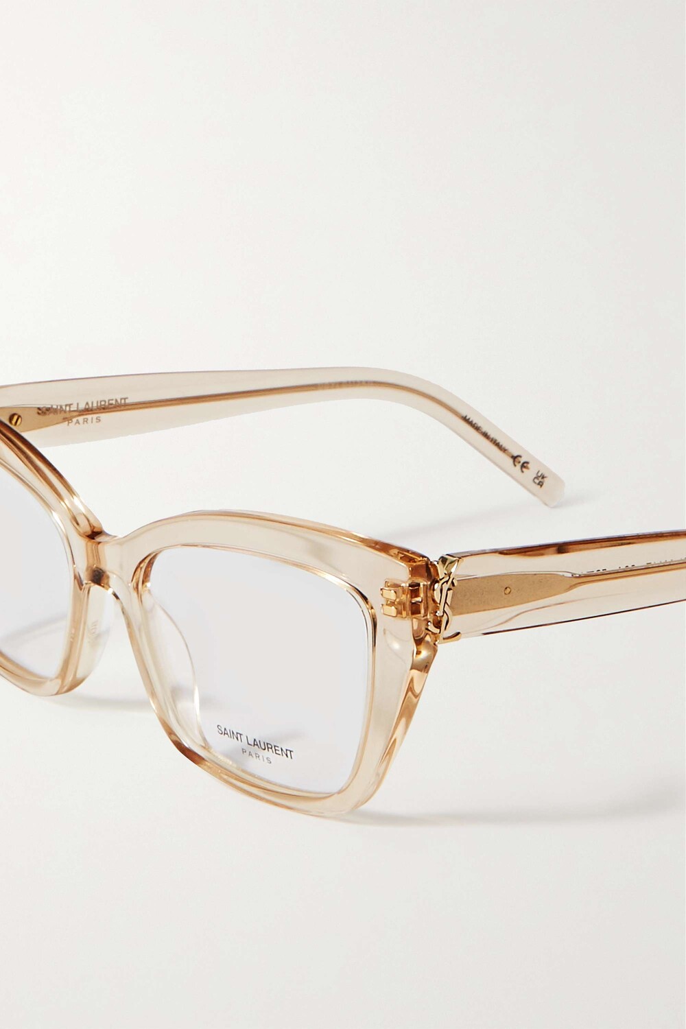 

SAINT LAURENT EYEWEAR Очки YSL из ацетата D-оправы, розовый