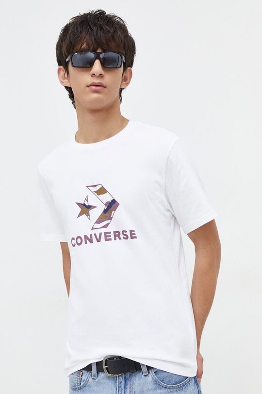 

Хлопковая футболка Converse, белый