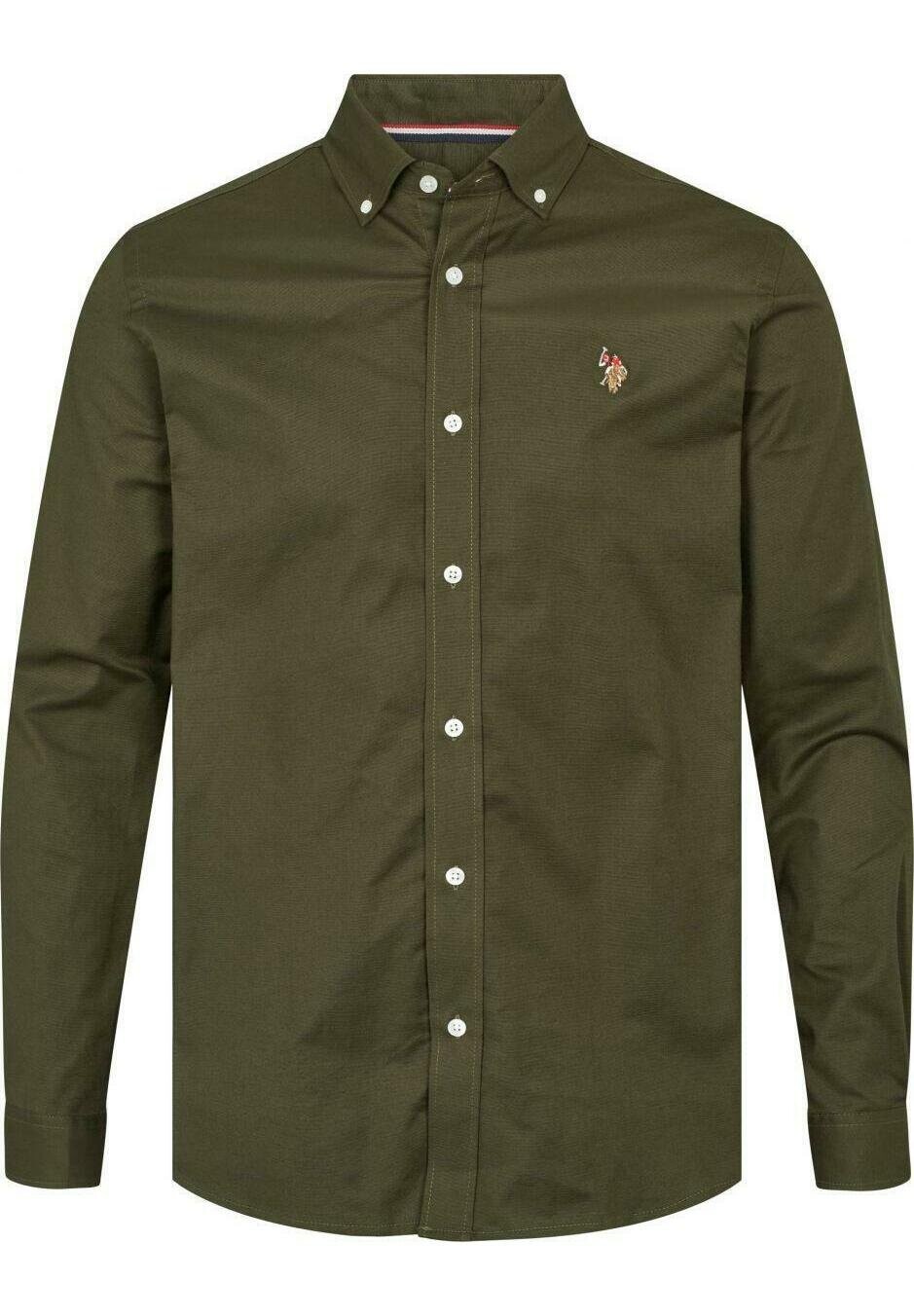 

Рубашка Erlin Slim U.S. Polo Assn., цвет forest night
