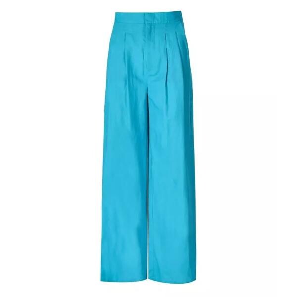 

Брюки straight leg light trousers Weili Zheng, синий
