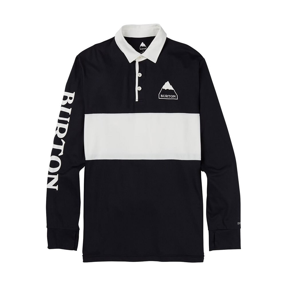 

Поло с длинным рукавом Burton Midweight Rugby, черный