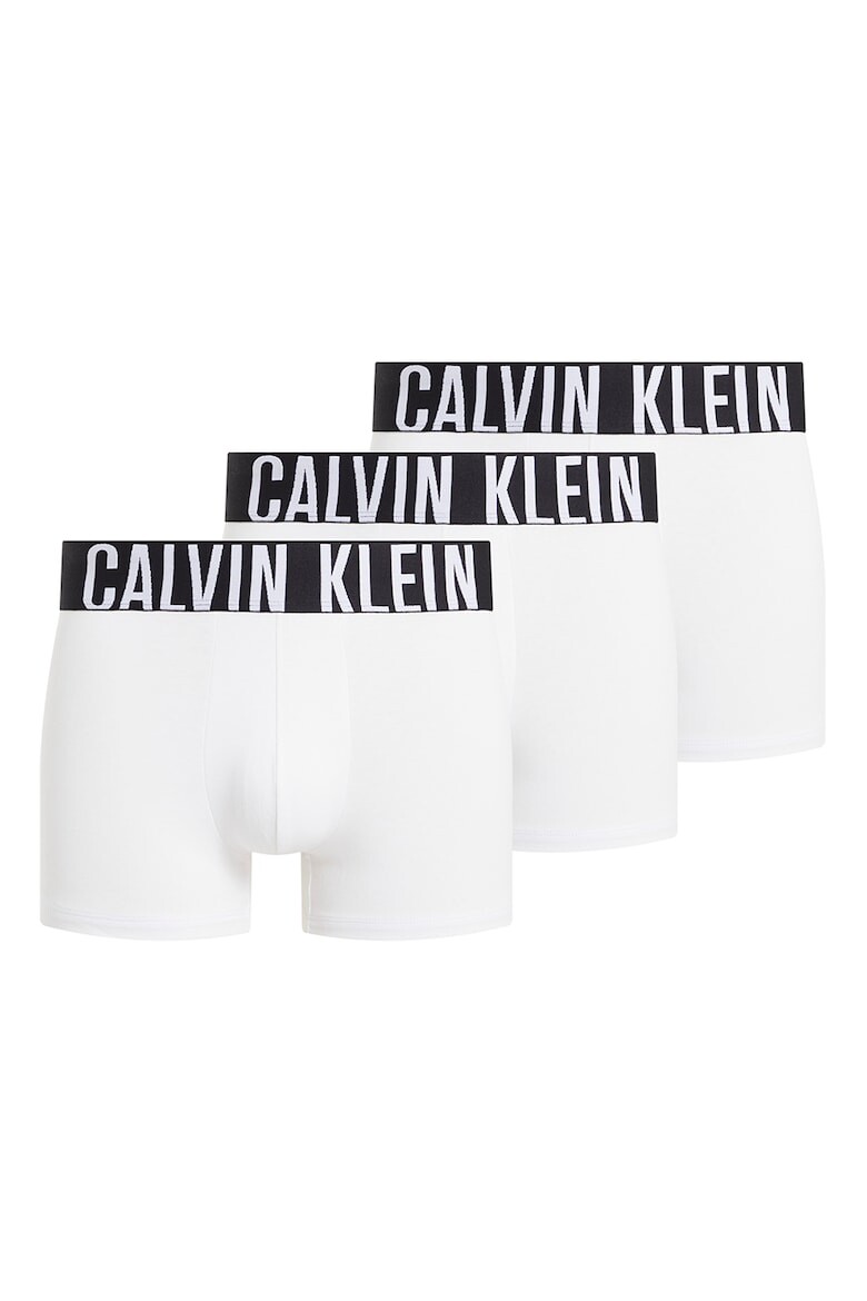 

Боксеры с логотипом на поясе - 3 пары Calvin Klein, белый