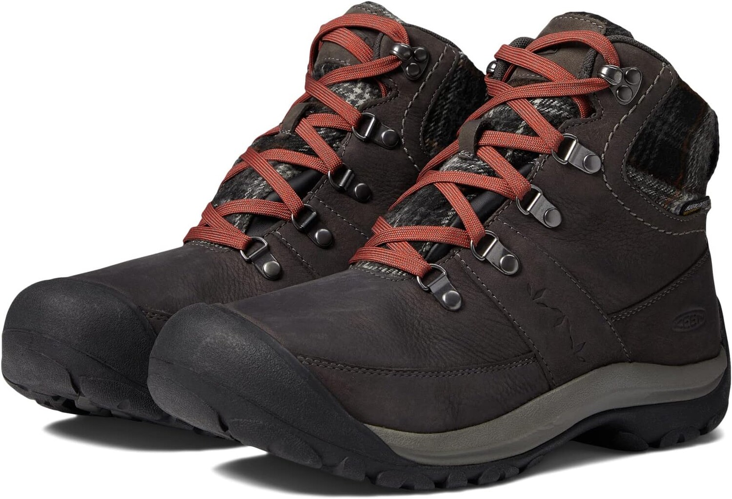 

Зимние ботинки Kaci III Winter Mid Waterproof KEEN, цвет Magnet/Black Plaid