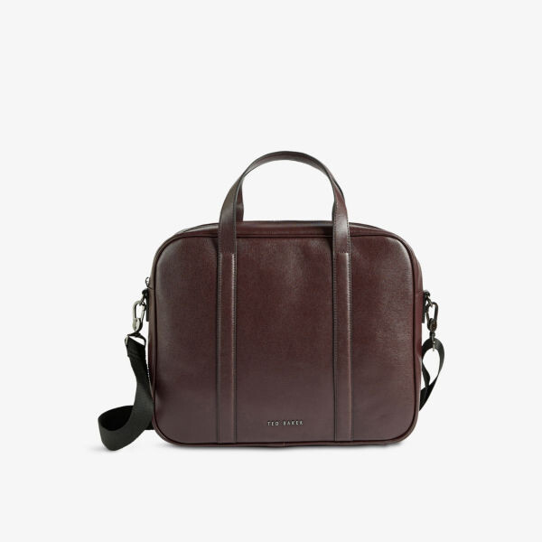 

Сумка для документов Strath из сафьяновой кожи Ted Baker, цвет oxblood