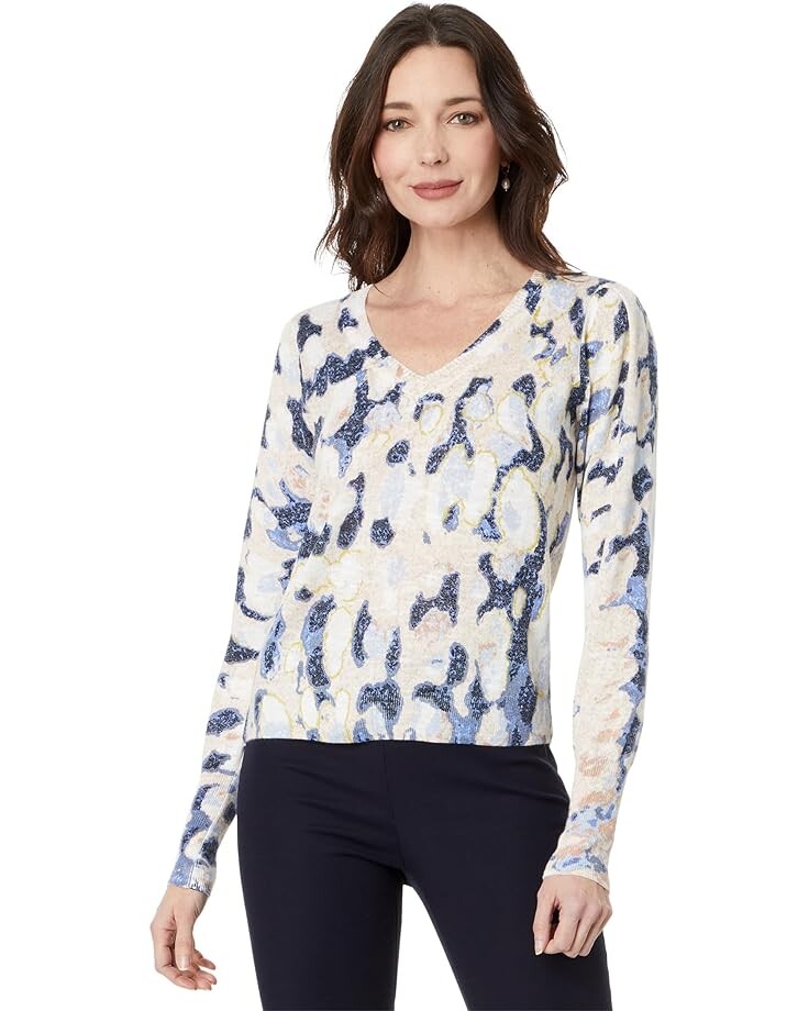 

Свитер NIC+ZOE Rolling Clouds Sweater, синий