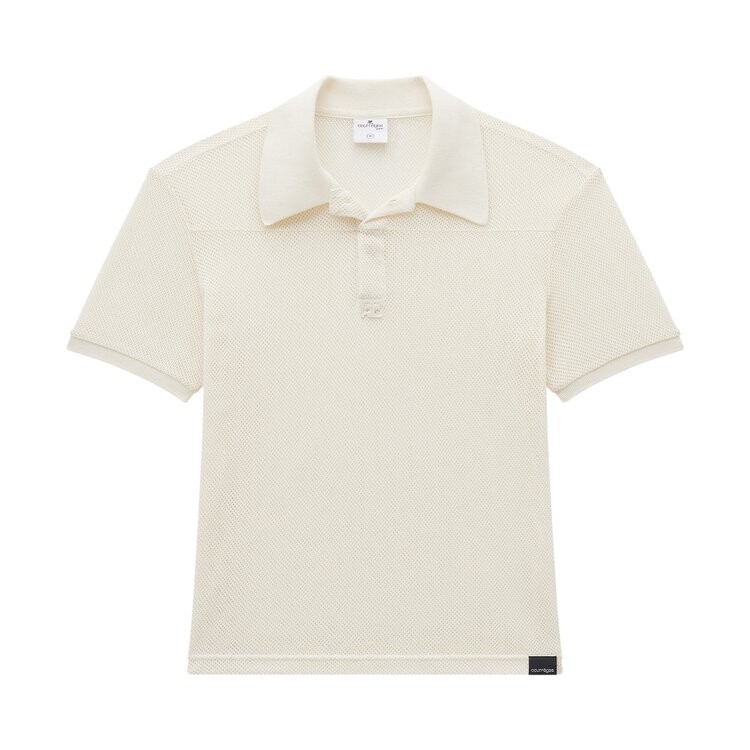 

Поло Courrèges Mesh Short-Sleeve Polo, белый