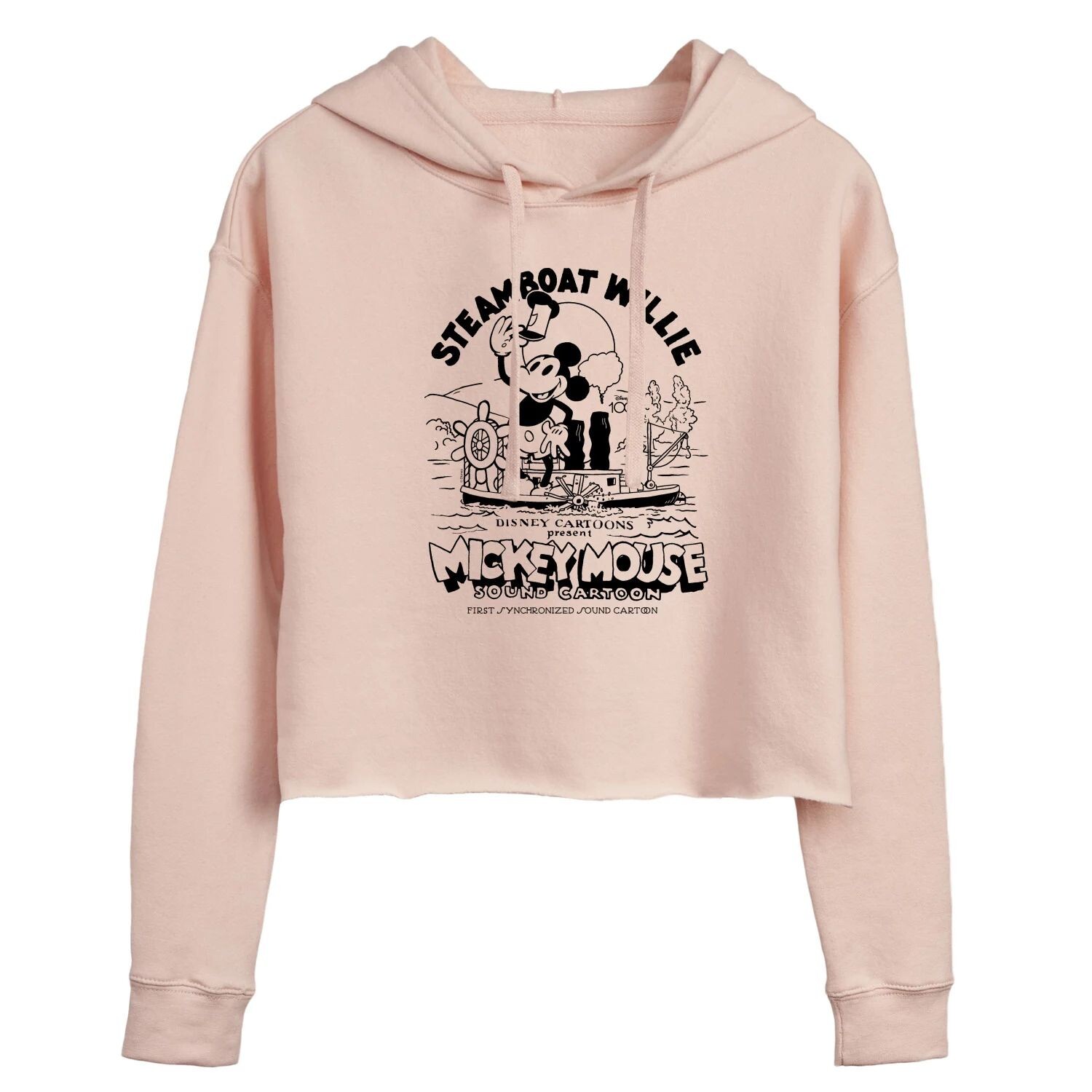 

Укороченная толстовка с капюшоном Disney 100 Juniors Steamboat Willie Disney