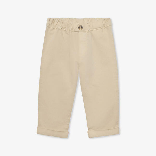 

Брюки orly зауженного кроя из эластичного хлопка 3-24 месяца Trotters, коричневый