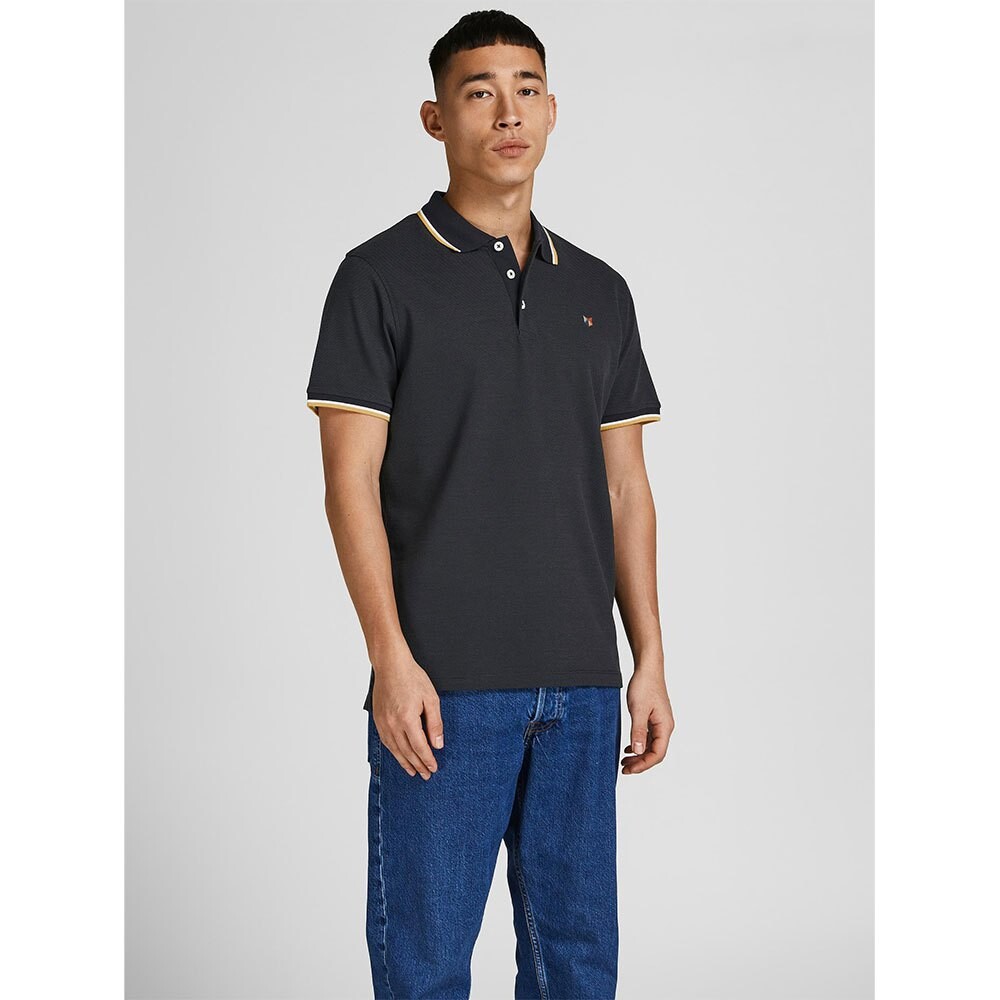 

Поло с коротким рукавом Jack & Jones Bluwin, черный