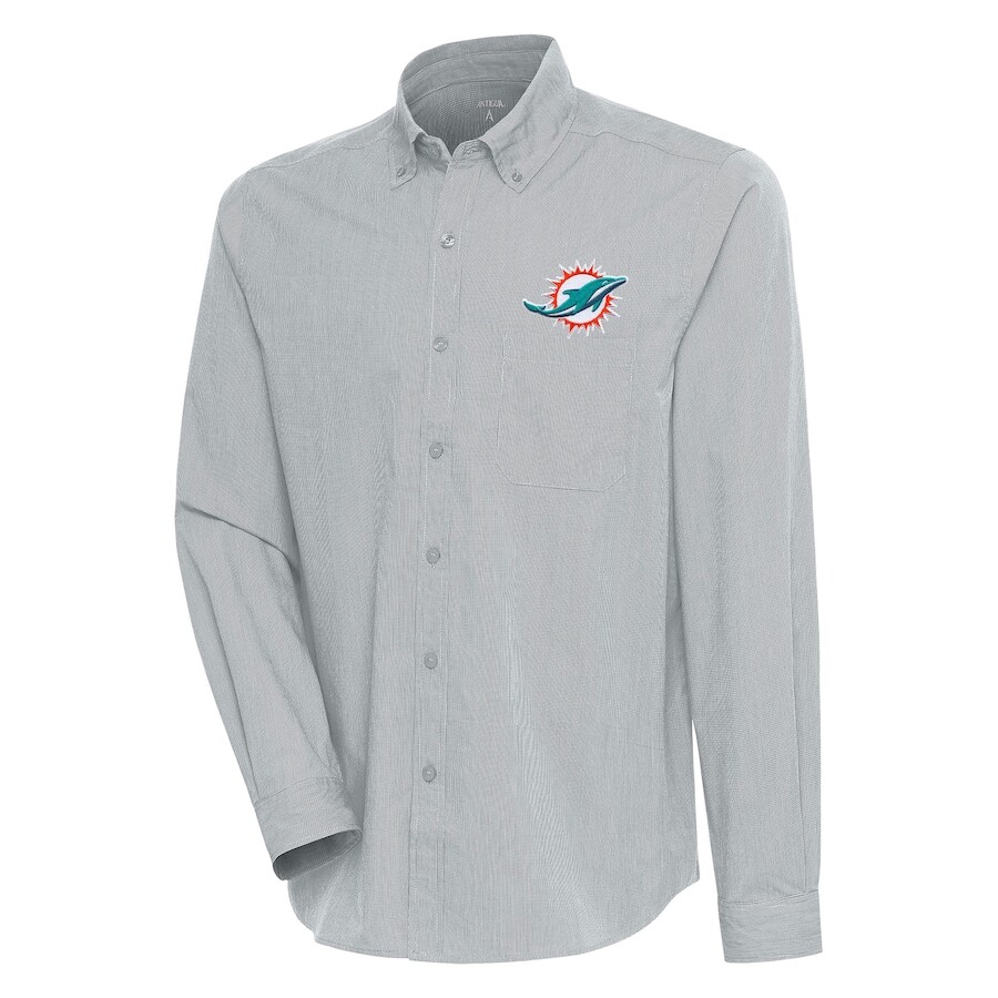 

Рубашка Antigua Miami Dolphins, серый