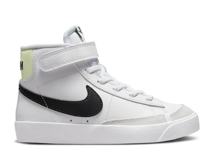 

Кроссовки Nike BLAZER MID '77 PS 'WHITE BLACK VOLT', белый