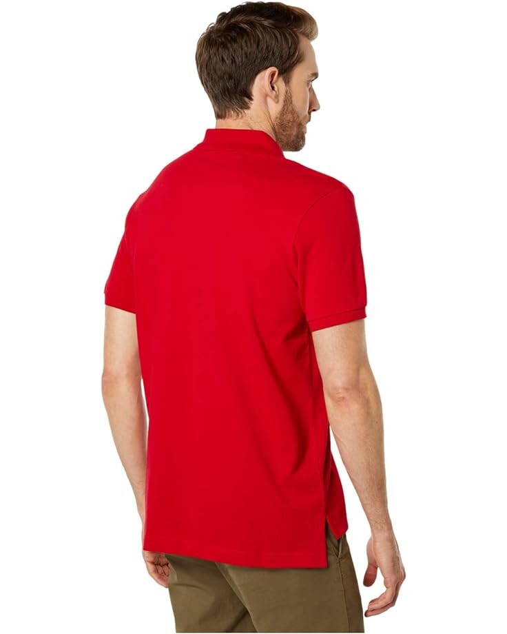 

Поло U.S. POLO ASSN. Solid Cotton Pique Polo with Small Pony, красный