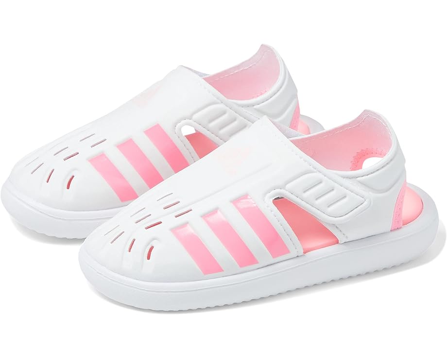 Сандалии Adidas Closed-Toe Summer Water Sandals, цвет White/Beam Pink/Clear Pink
