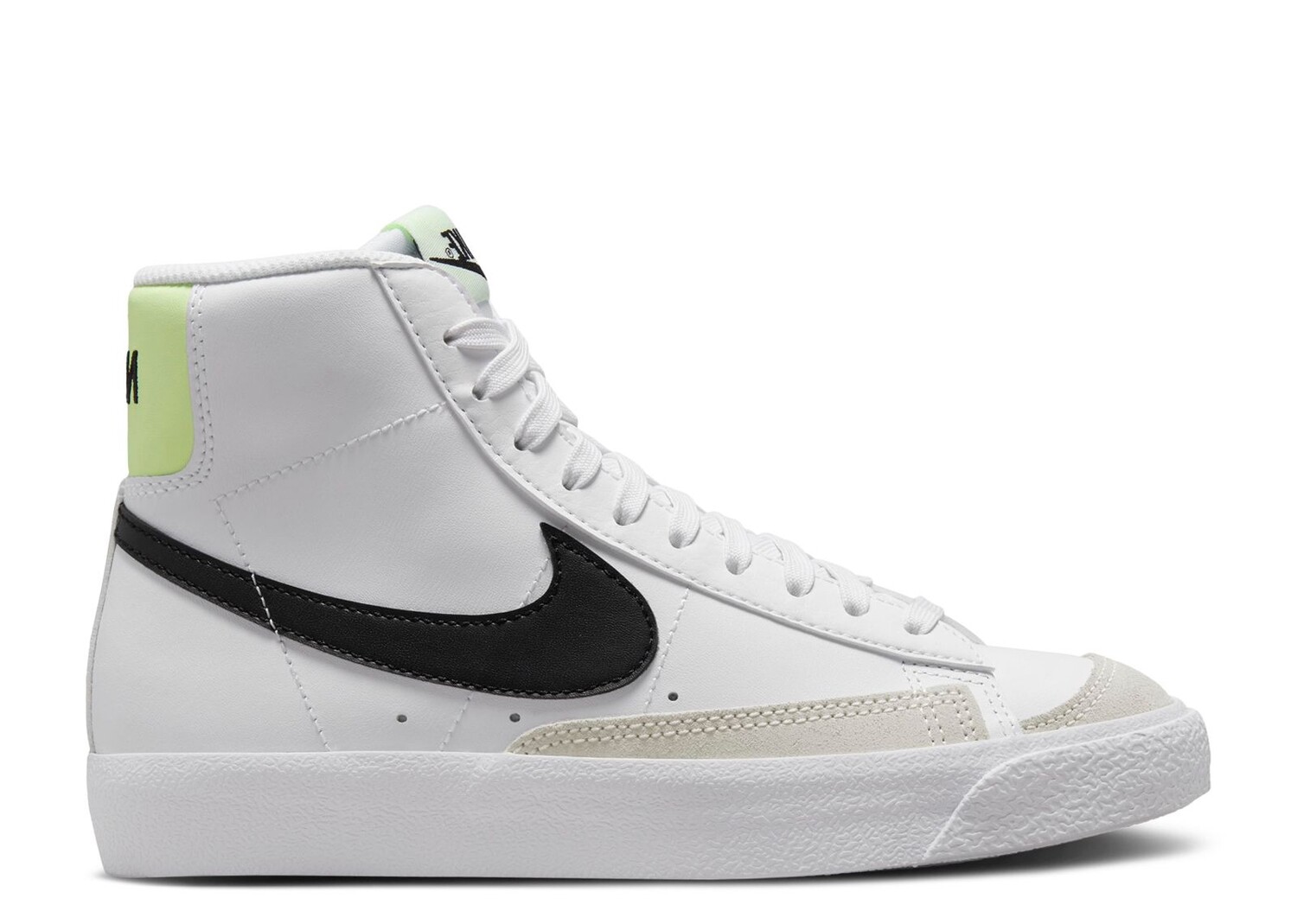 

Кроссовки Nike Blazer Mid '77 Gs 'White Black Volt', белый