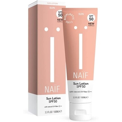

Naгїf Натуральный солнцезащитный лосьон Spf50 100мл, Naïf Care Bv