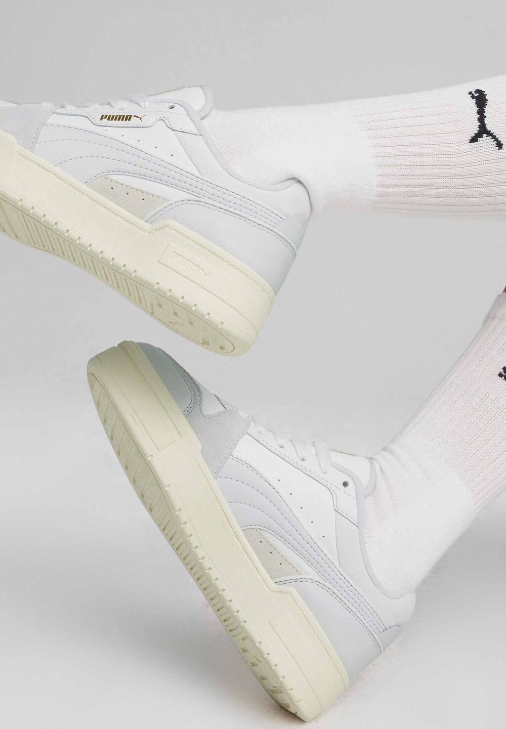 

Низкие кроссовки Ca Pro Lux Unisex Puma, цвет white-silver mist-warm white