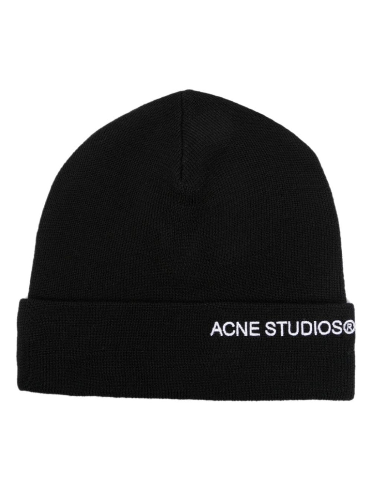 

Acne Studios шапка бини с вышитым логотипом, черный