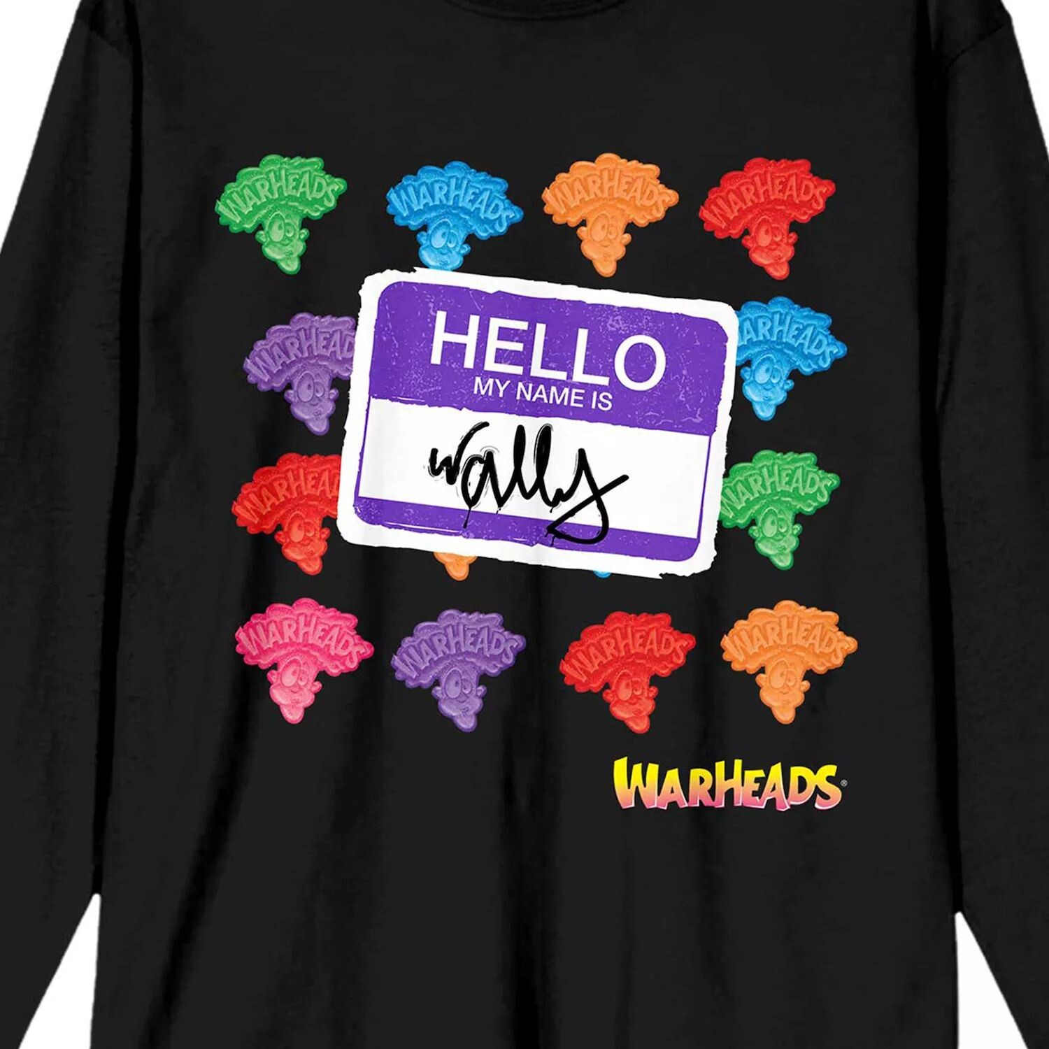 

Мужская футболка с длинными рукавами Warheads Hello Wally Licensed Character
