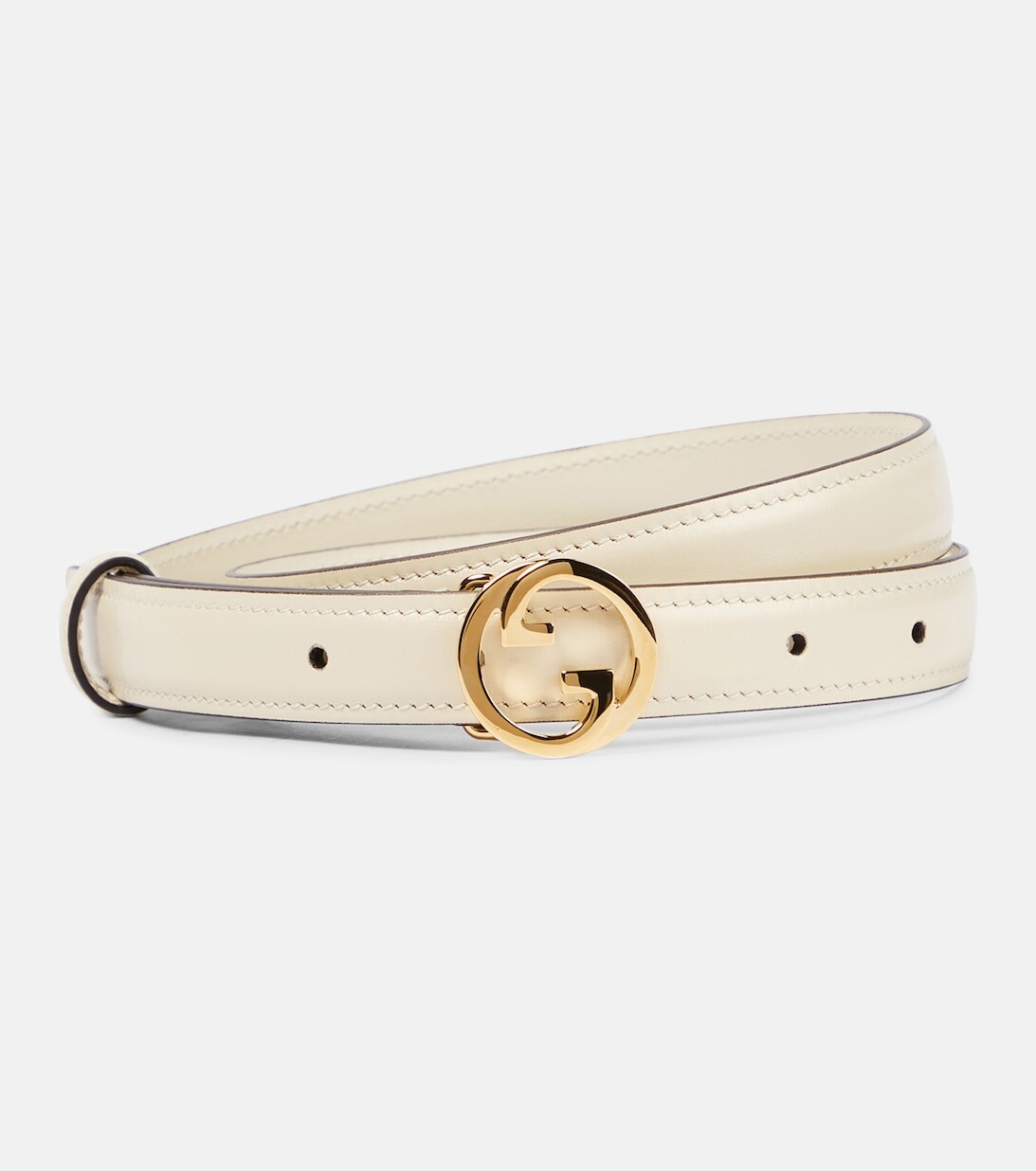 

Ремень с логотипом GG Blondie Gucci, белый