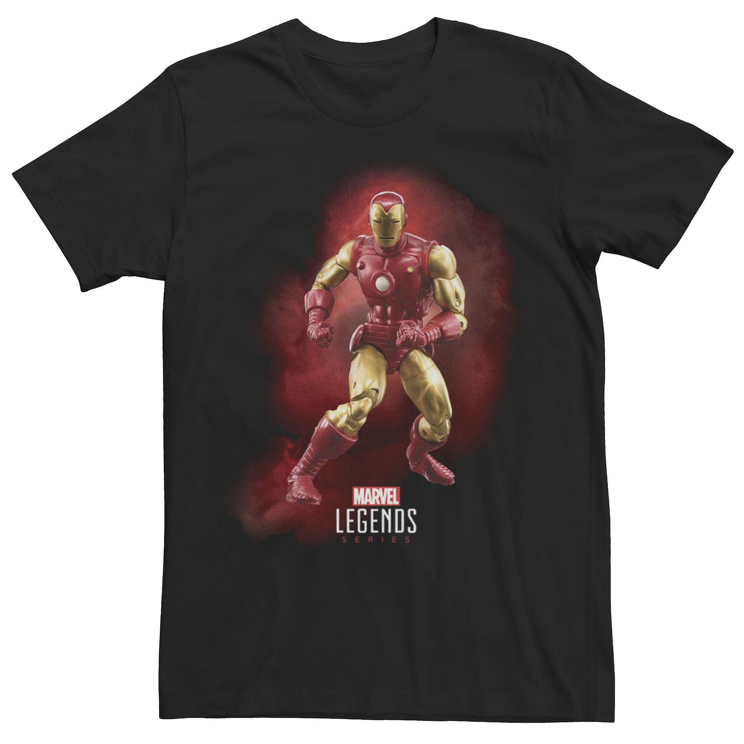 Мужская классическая футболка с изображением портрета Железного человека из серии Legends Marvel