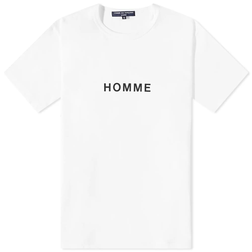 

Футболка с логотипом Comme des Garçons Homme Center, белый