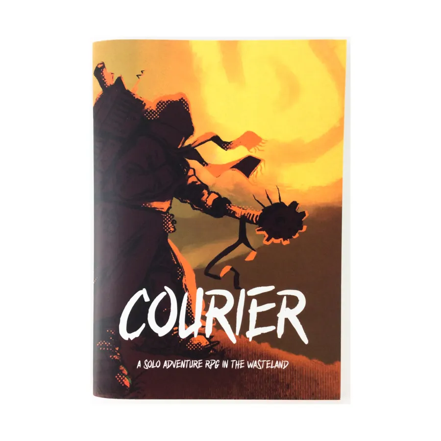 

Courier - A Solo RPG in the Wasteland, Role Playing Games (Sleepy Sasquatch), мягкая обложка