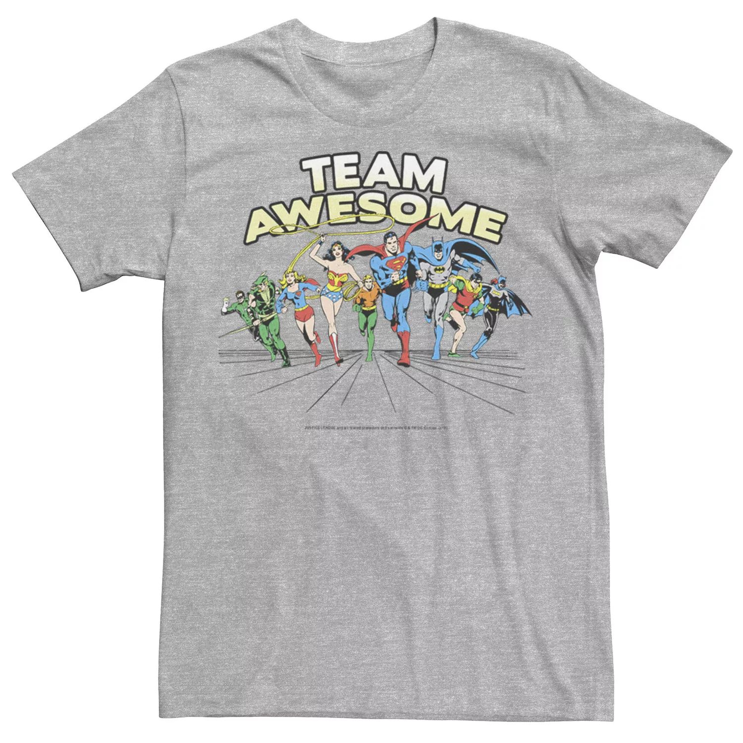 Мужская футболка DC Comics Justice League Team Awesome Group Licensed Character