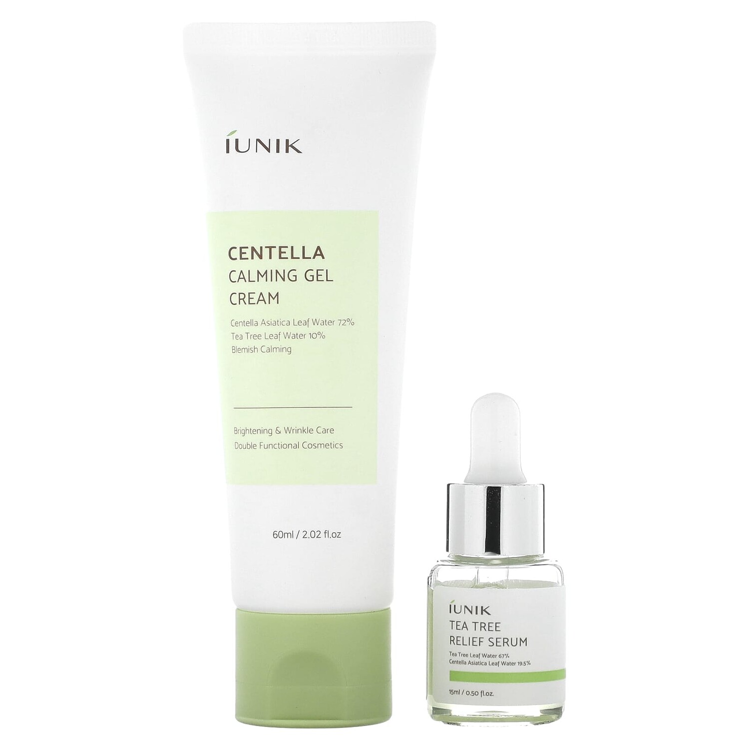 

Centella Edition Skin Care Set, Cream & Mini Serum, 2 Piece Set, iUNIK