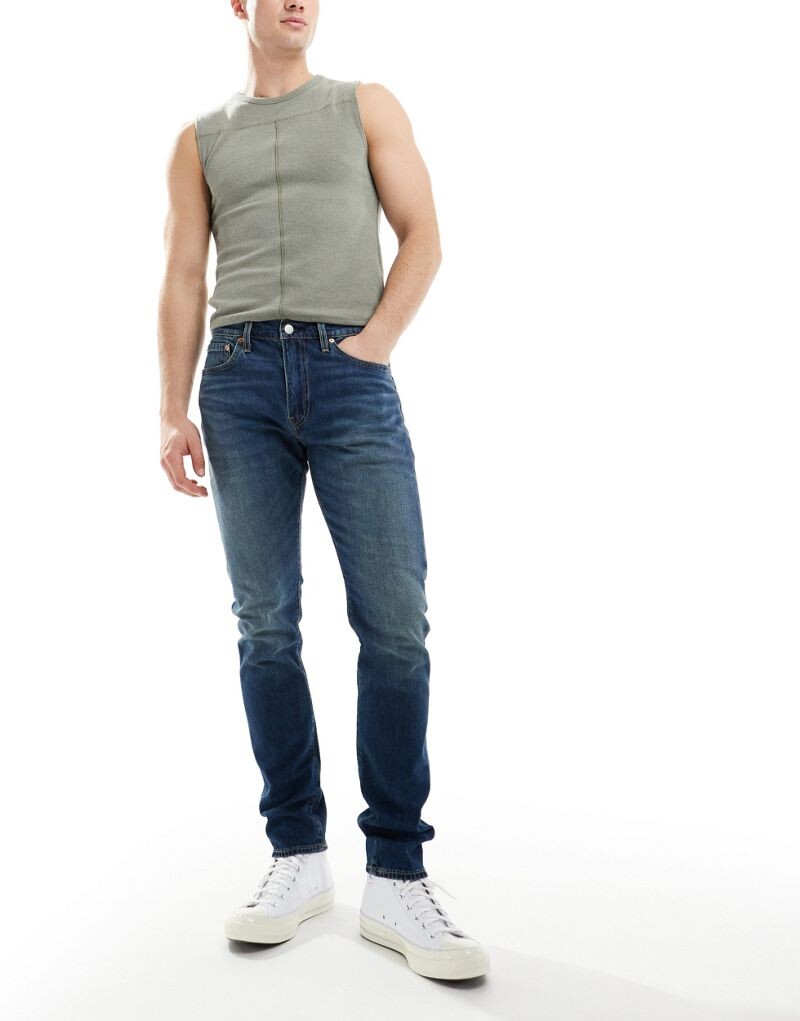 

Синие зауженные джинсы Levi's 512