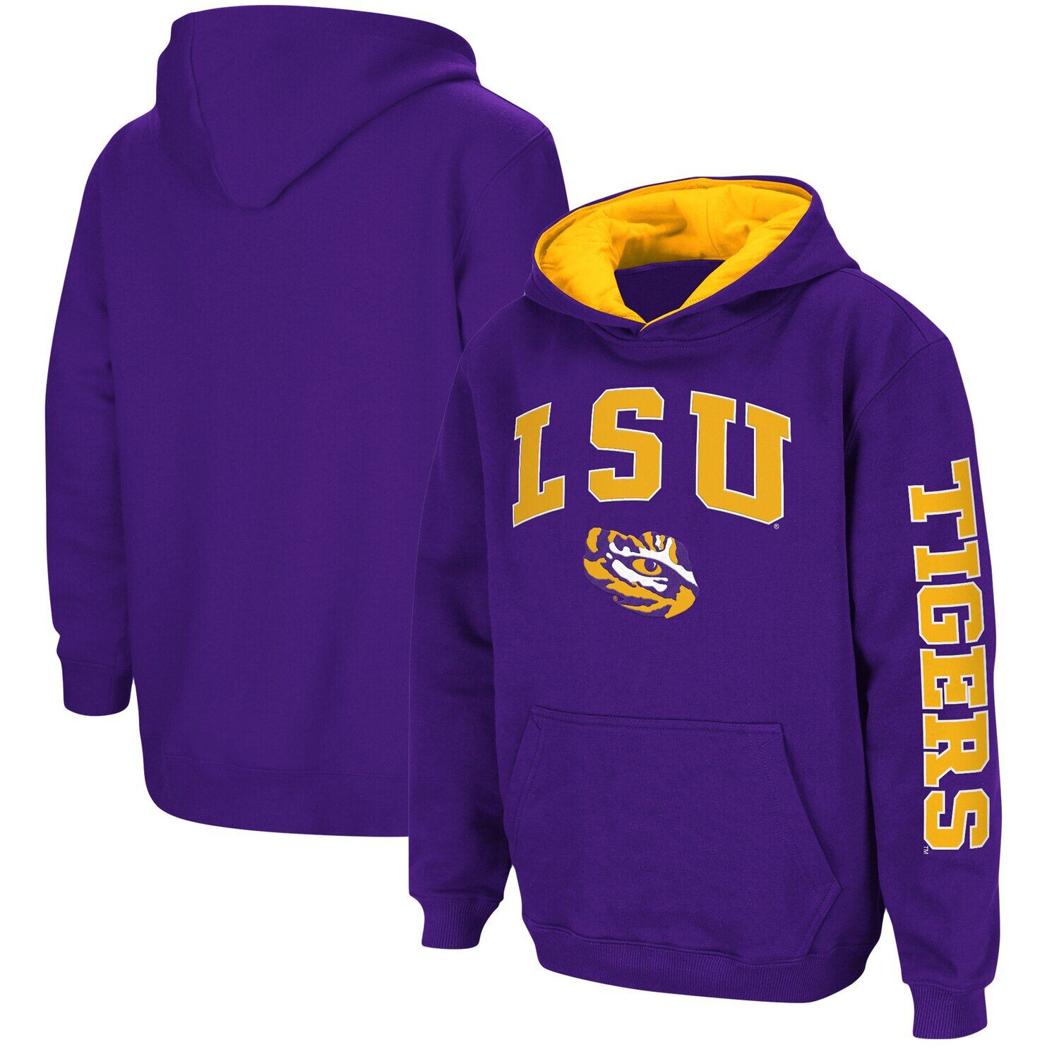 

Пуловер с капюшоном Youth Colosseum Purple LSU Tigers 2-Hit Team Colosseum