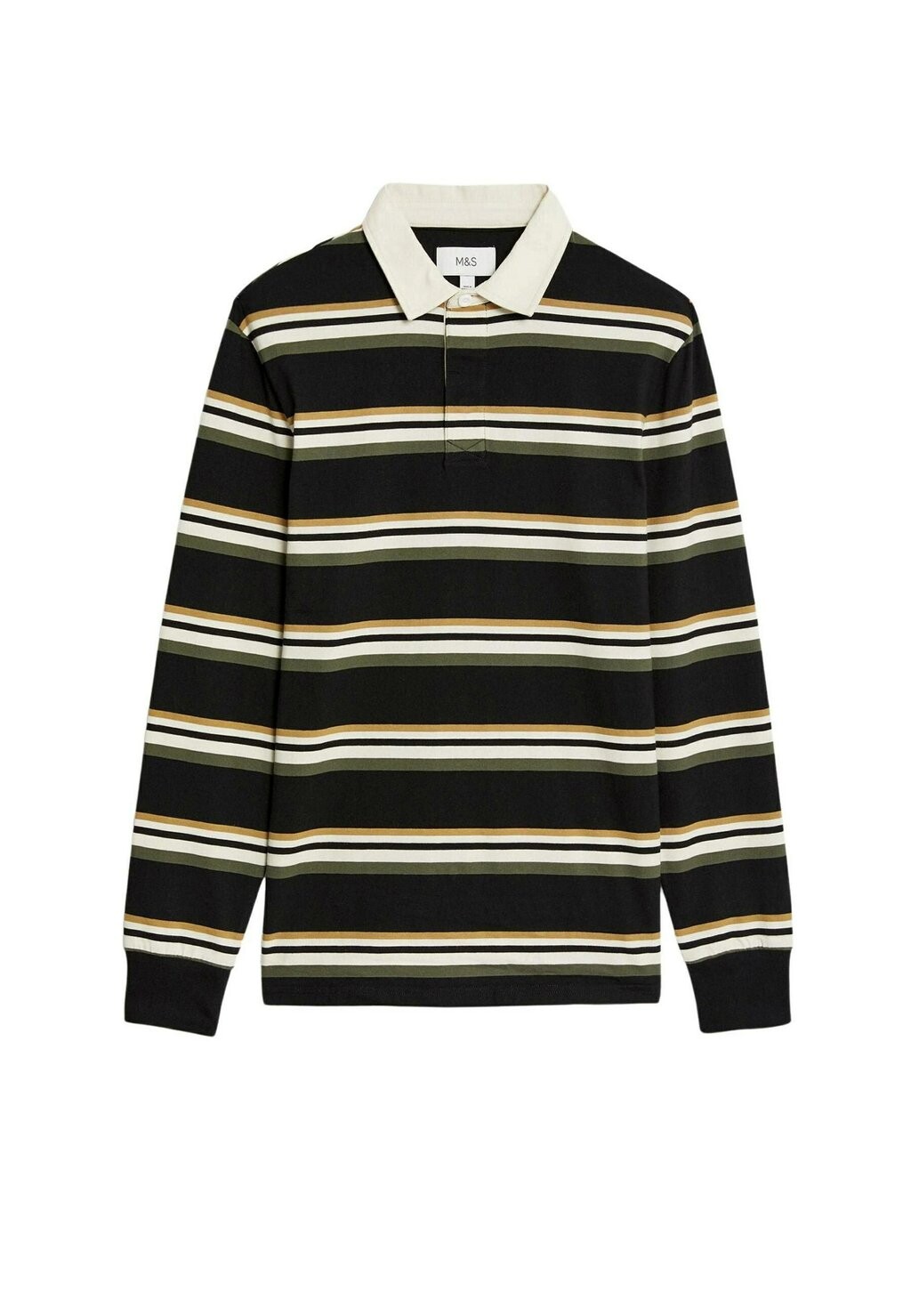 

Рубашка поло PURE STRIPED Marks & Spencer, цвет black mix