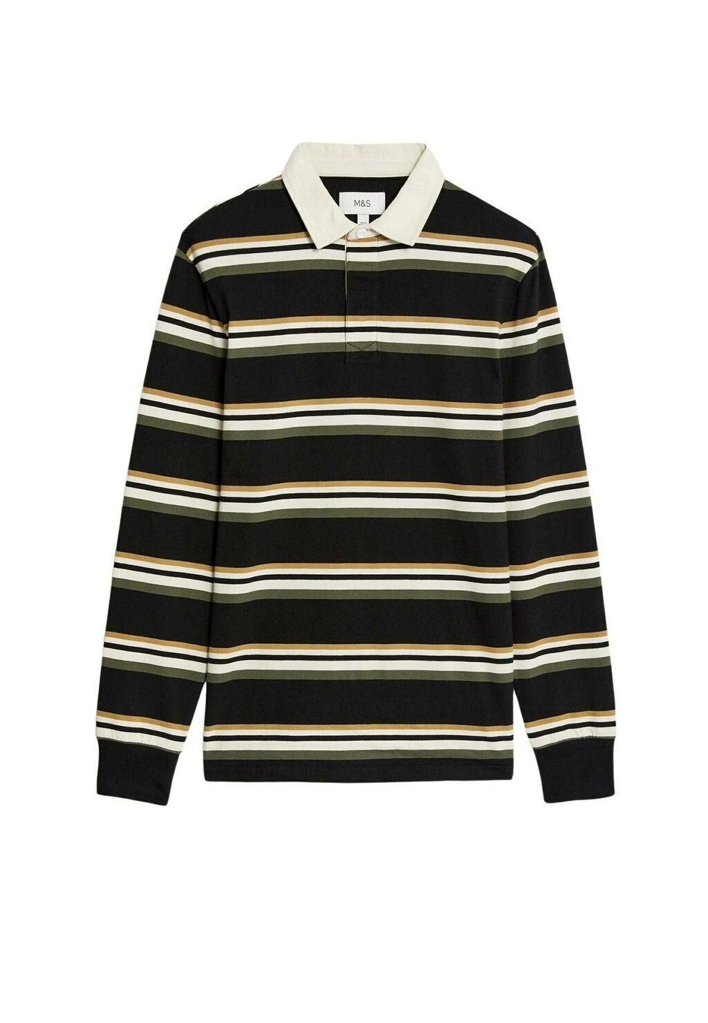 Рубашка поло PURE STRIPED Marks & Spencer, цвет black mix поло marks