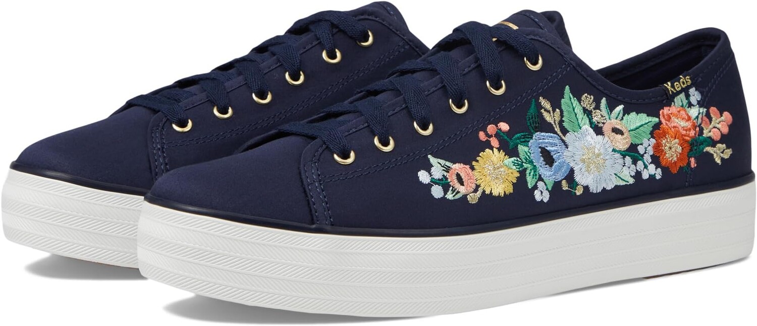 

Кроссовки Keds X Rifle Paper Triple Kick Vintage Blossom Keds, темно-синий