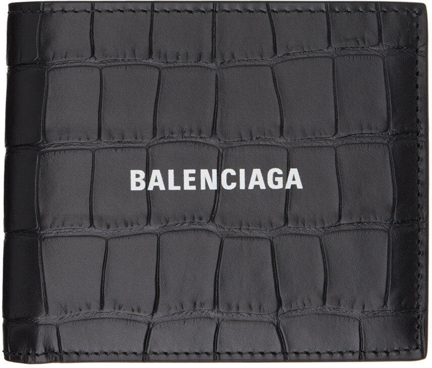 

Черный кошелек двойного сложения Balenciaga