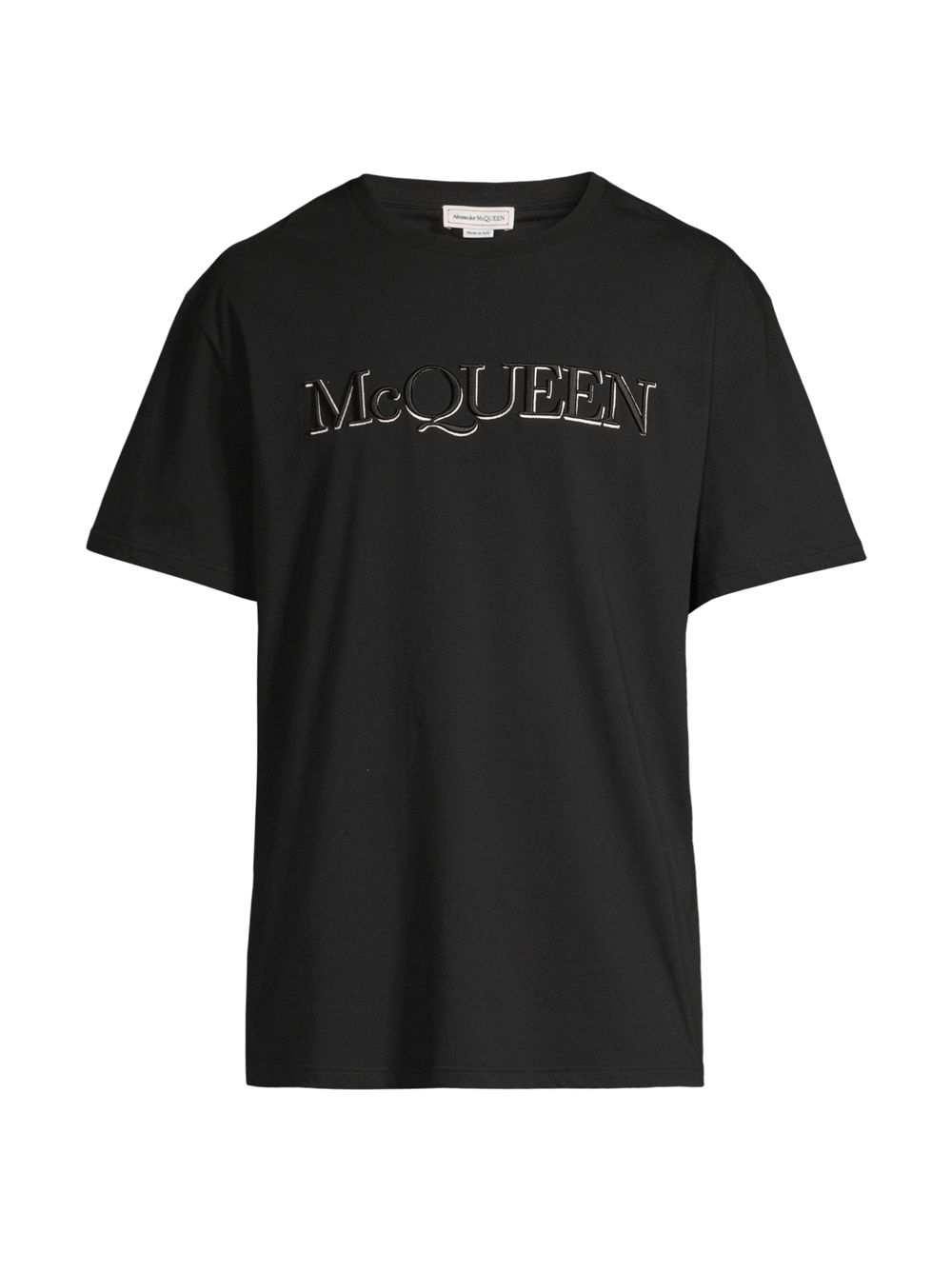 

Футболка с круглым вырезом и логотипом Alexander McQueen, черный