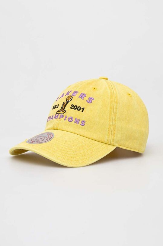 

Хлопковая бейсболка Mitchell & Ness Los Angeles Lakers Mitchell&Ness, желтый