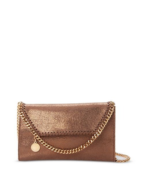 

Блестящая мини-кроссбоди Stella McCartney, цвет Brown