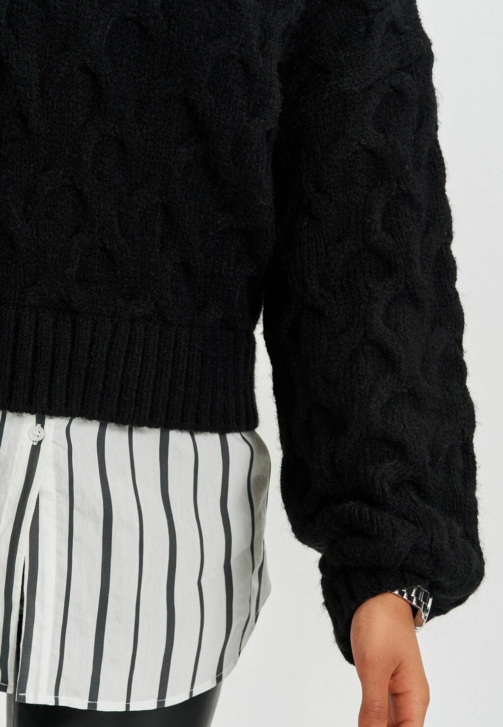 

Свитер Chunky Stitch Detail Layer Next, черный