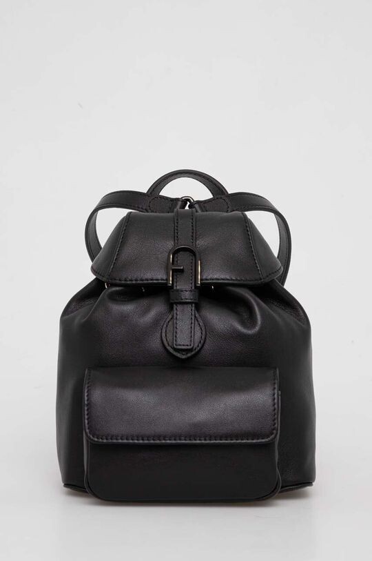 

Кожаный рюкзак Furla, черный
