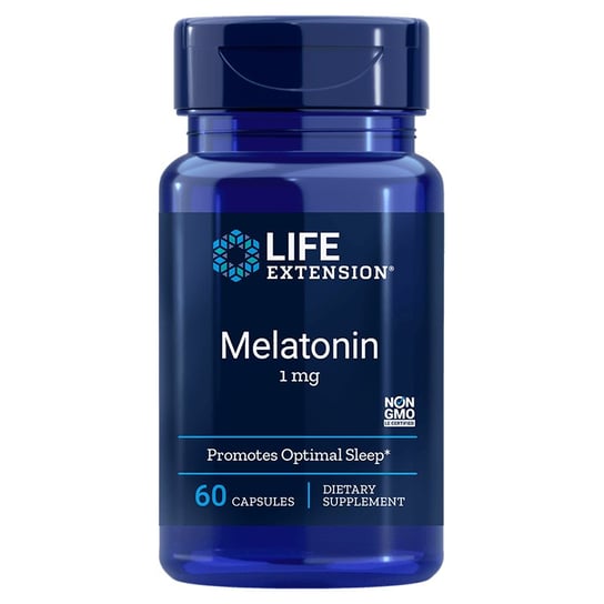 цена Life Extension, Мелатонин 1 мг, 60 капсул
