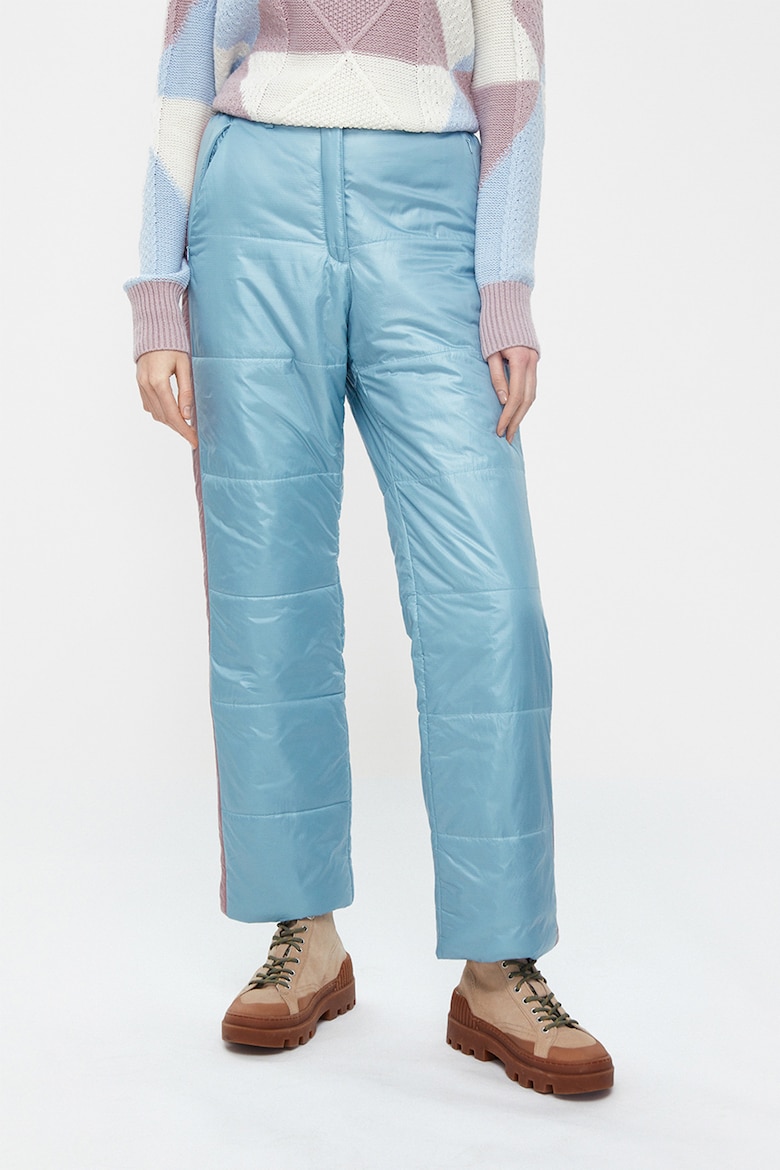 Прямые стеганые брюки Finn Flare, синий finn flare стеганые утепленные брюки