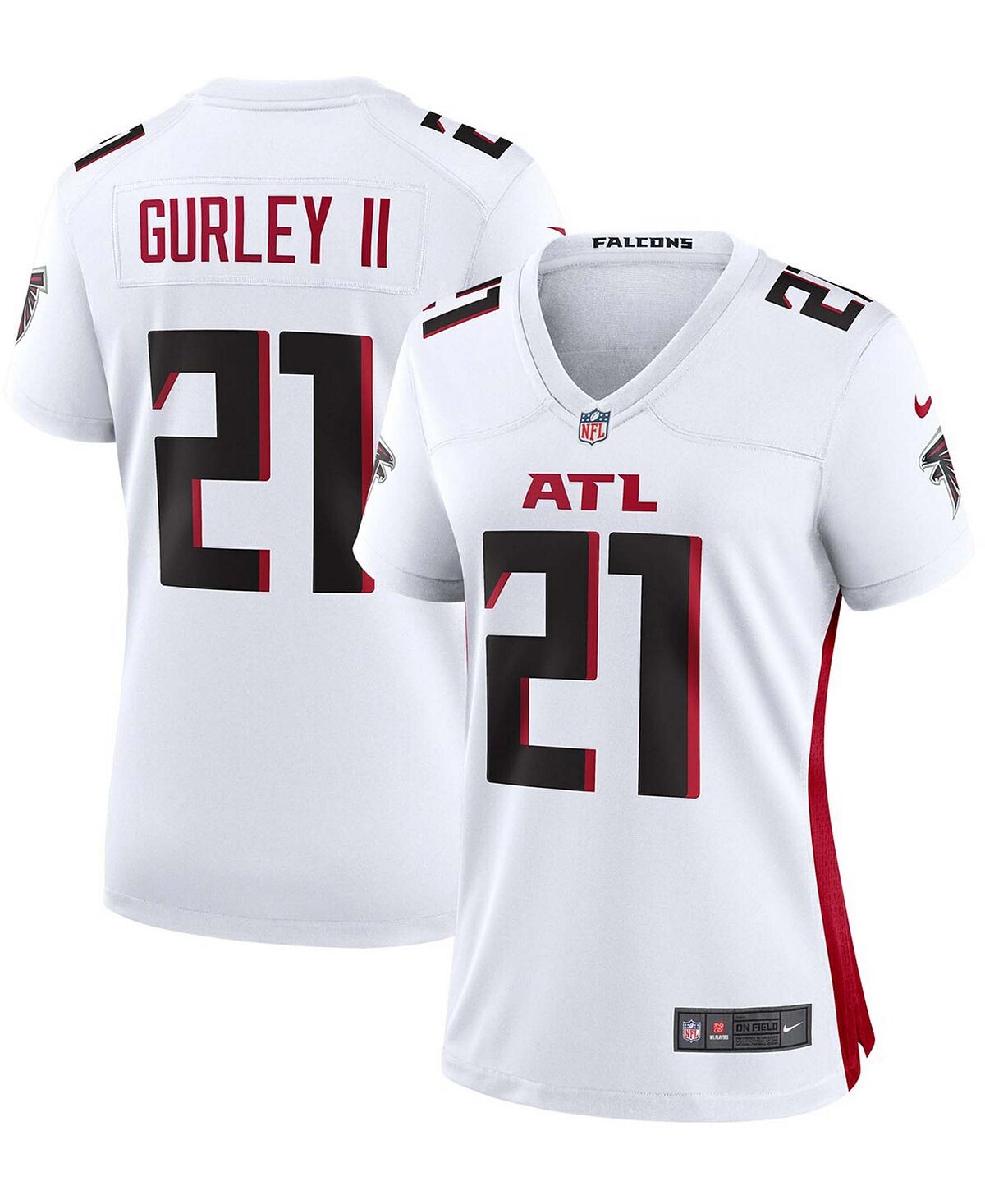 

Женская игровая майка Todd Gurley II White Atlanta Falcons Nike, белый