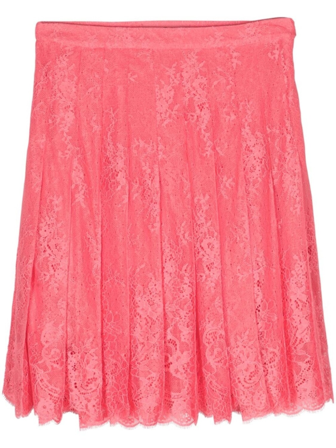 

Ermanno Scervino кружевная юбка со складками, розовый