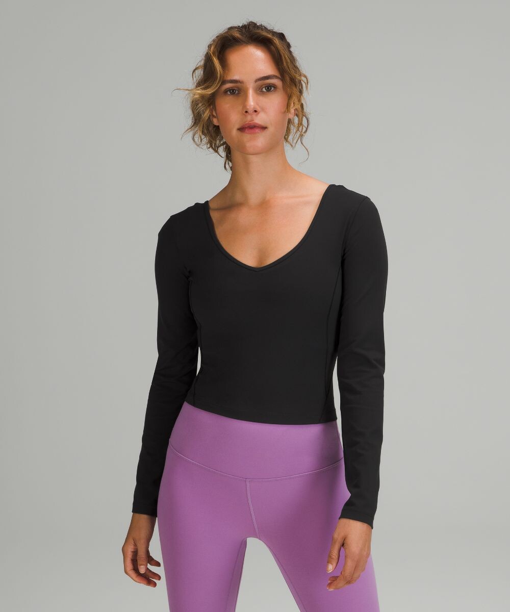 

Рубашка с длинными рукавами Align Lululemon, черный