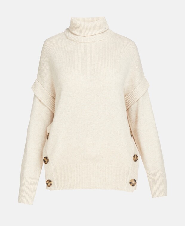 

Кашемировый джемпер с высоким воротником Notshy Cashmere, бежевый