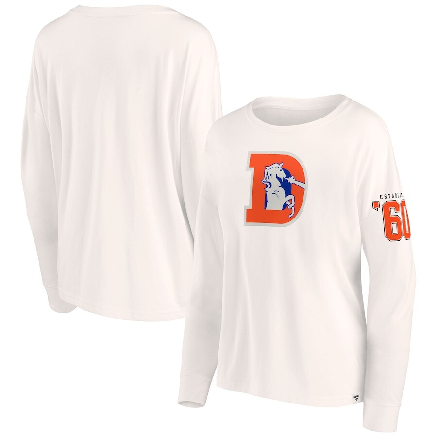 

Футболка с длинным рукавом Fanatics Branded Denver Broncos, кремовый