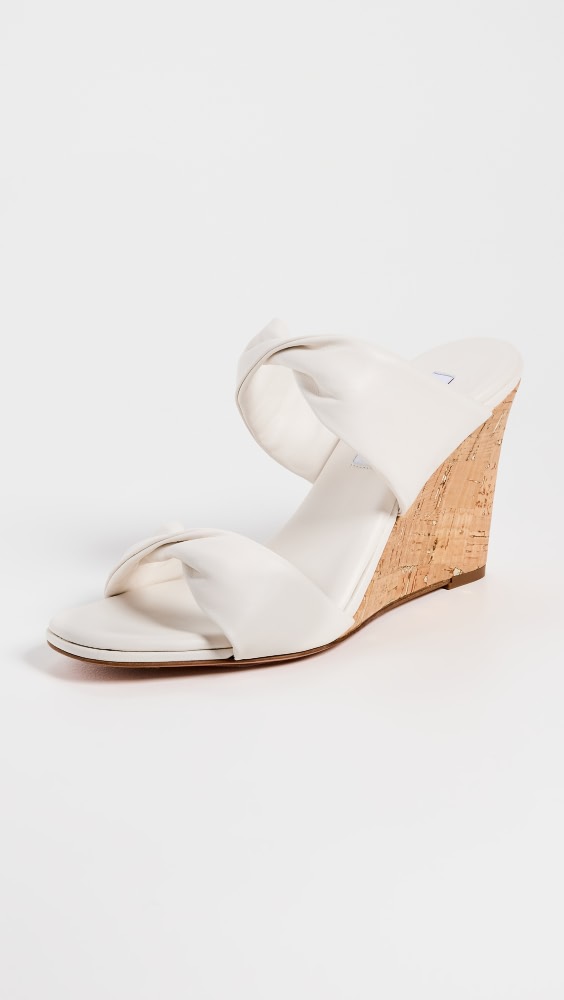 

Сандалии Aquazzura Twist Wedge 85mm, белый