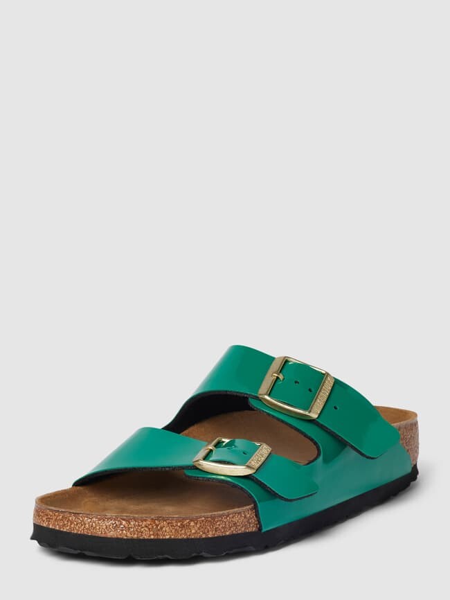 

Шлепанцы из натуральной кожи модель "Аризона" Birkenstock, зеленый